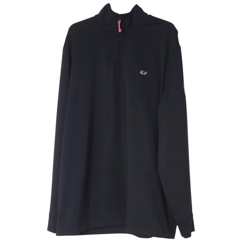 Vineyard Vines Men's Saltwater Performance Quarter Zip Pullover Navy Siz…